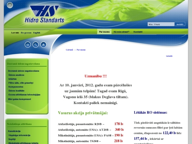 Hidro Standarts, SIA